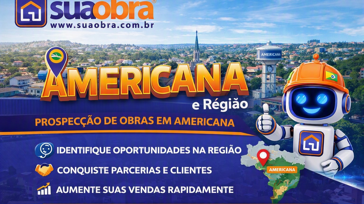 Prospeccao de obras em americana
