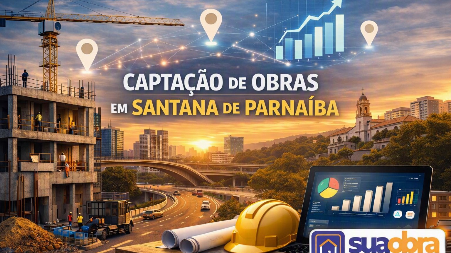 Saiba como a captação de obras em Santana de Parnaíba ajuda empresas da construção e decoração a antecipar a concorrência usando filtros e inteligência de mercado