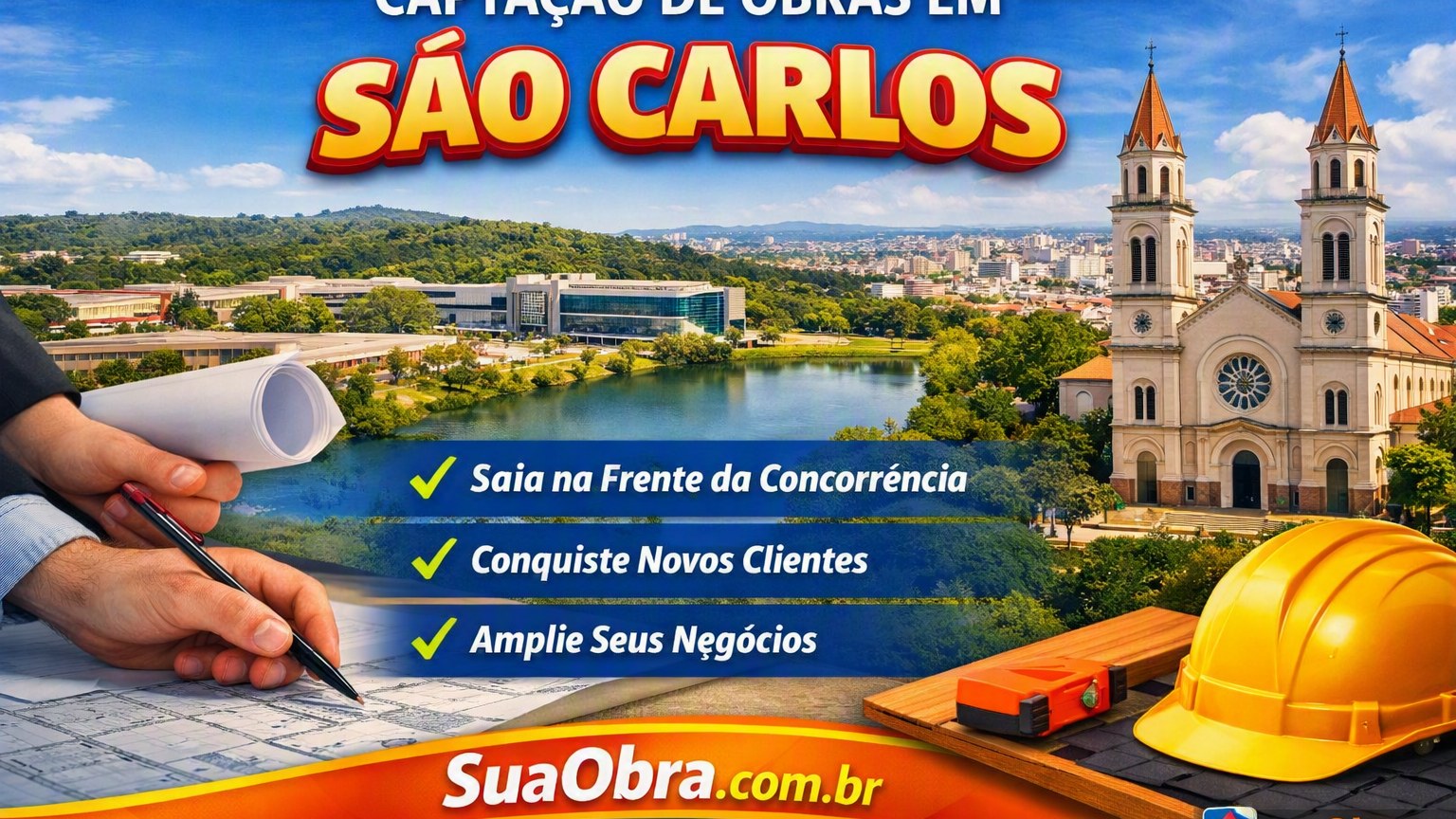 Aprenda como a captação de obras em andamento de Sao Carlos pode ajudar sua empresa antecipar a concorrência e aumentar as vendas