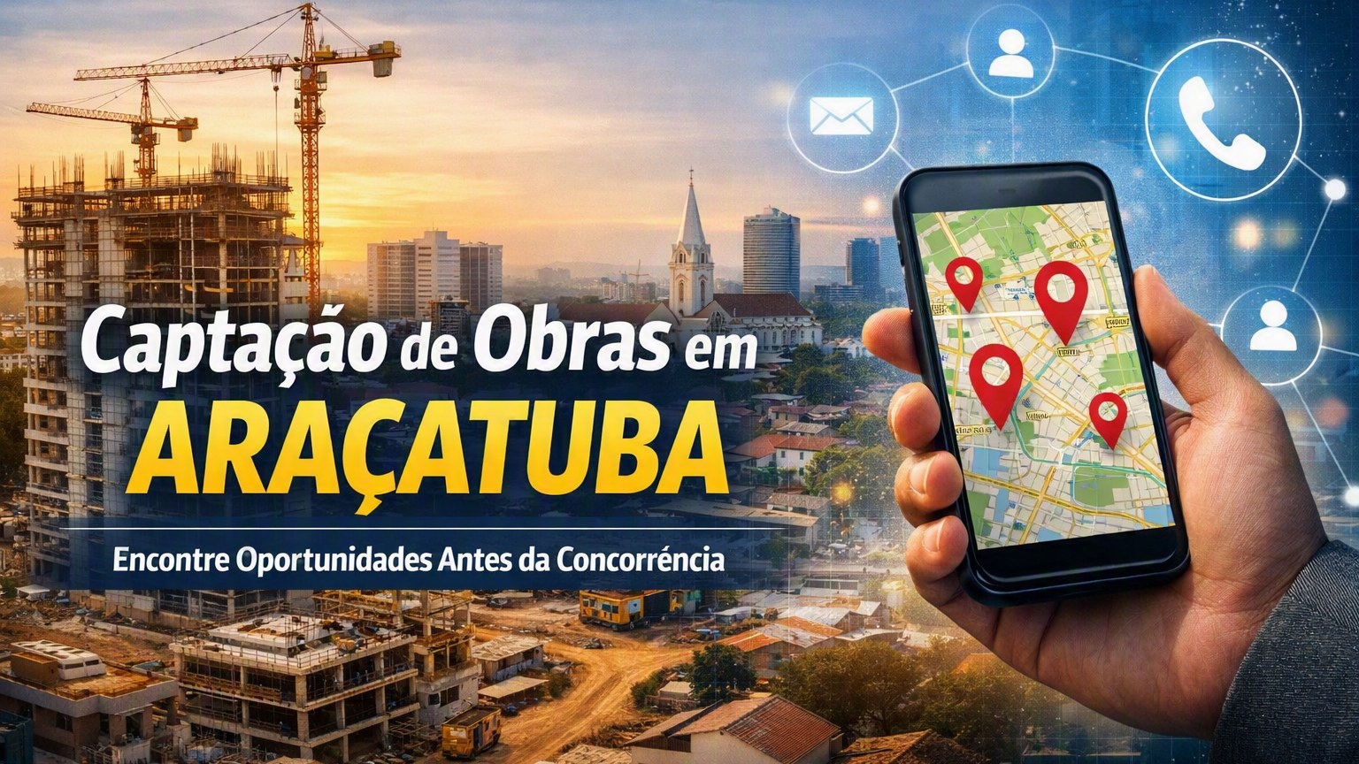 Captação de Obras em Araçatuba: Inteligência Artificial para Encontrar Clientes Antes da Concorrência